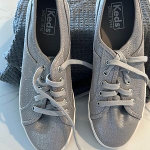 Silver keds shoes